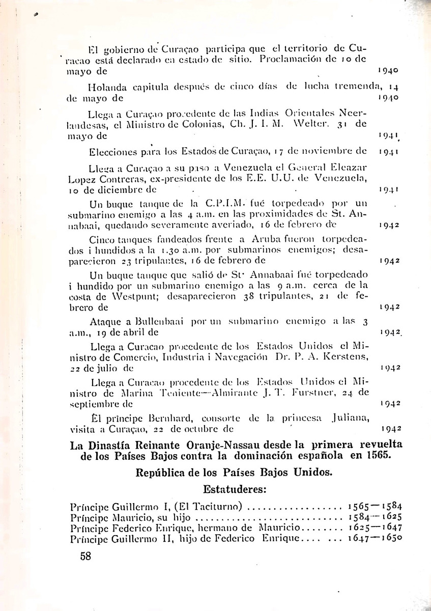 Almanaque de Curacao - 1943 - New Page