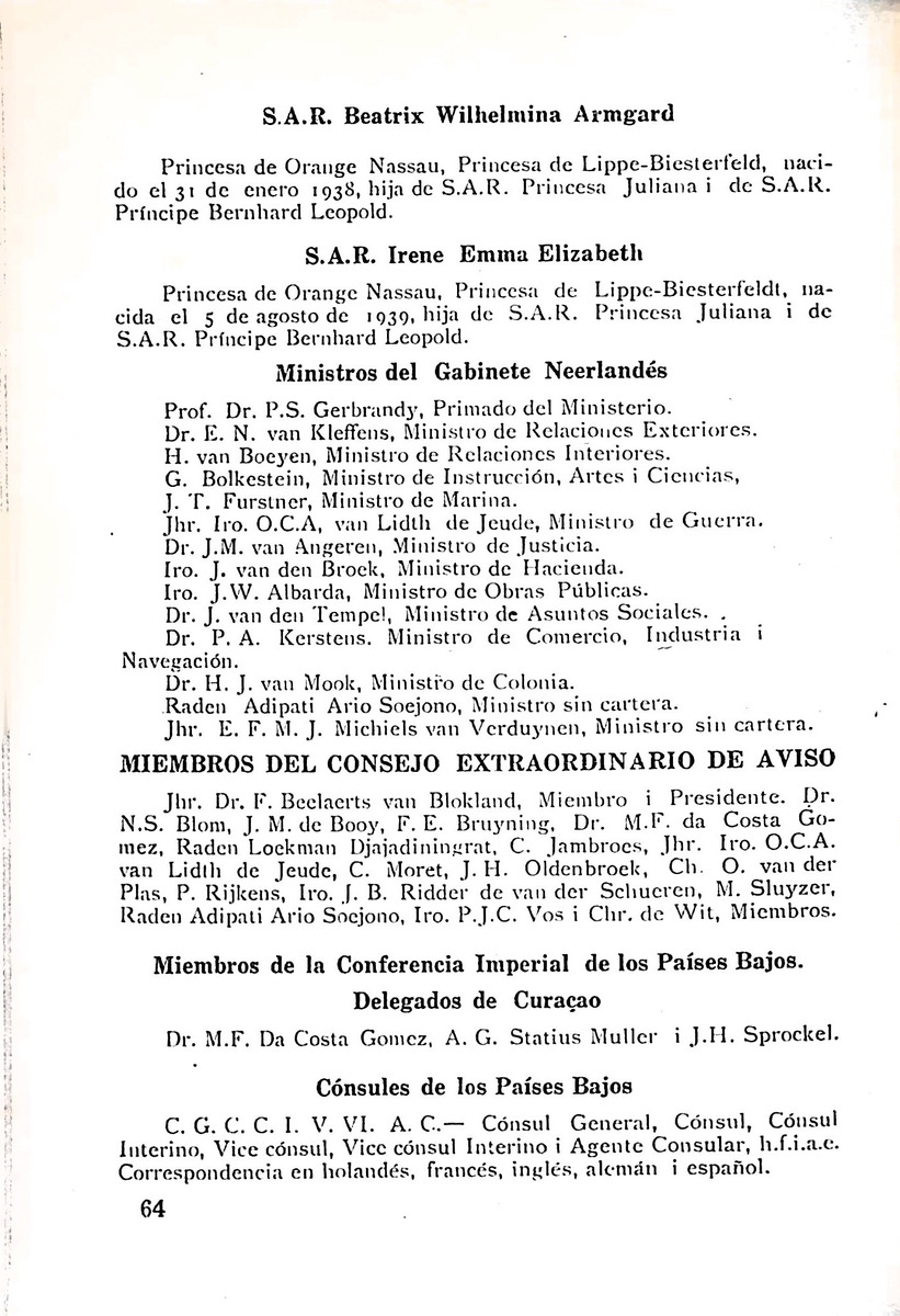 Almanaque de Curacao - 1943 - New Page