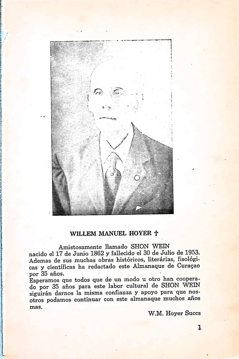 Almanaque de Curacao - 1954 - New Page