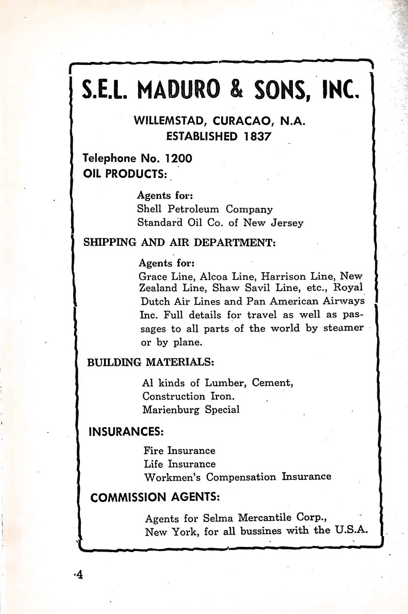 Almanaque de Curacao - 1954 - New Page