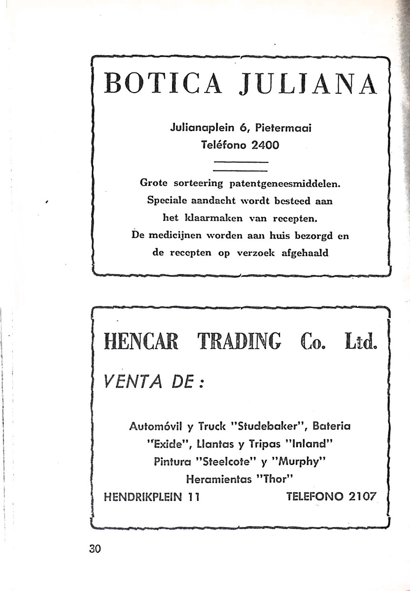 Almanaque de Curacao - 1954 - New Page