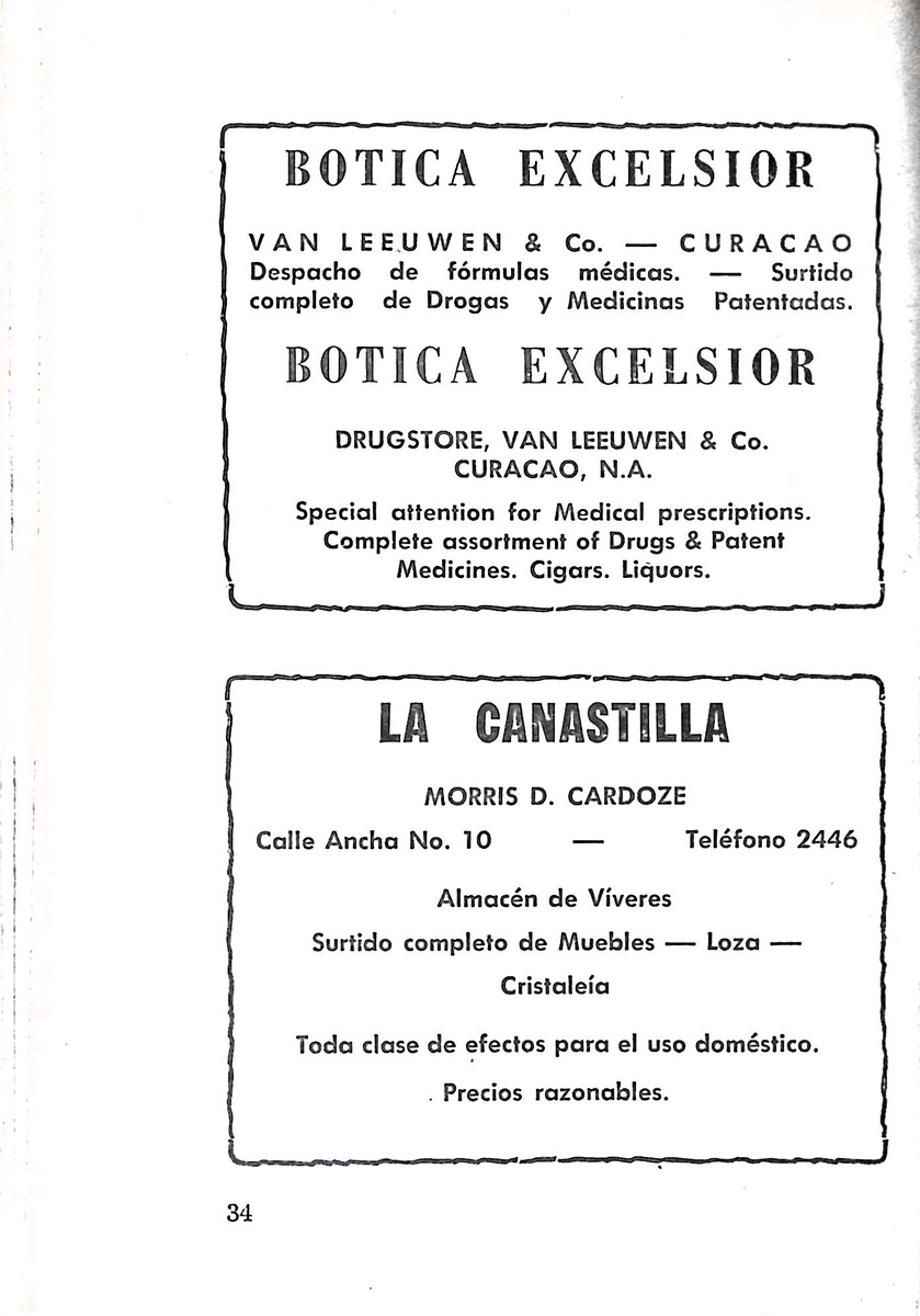 Almanaque de Curacao - 1954 - New Page