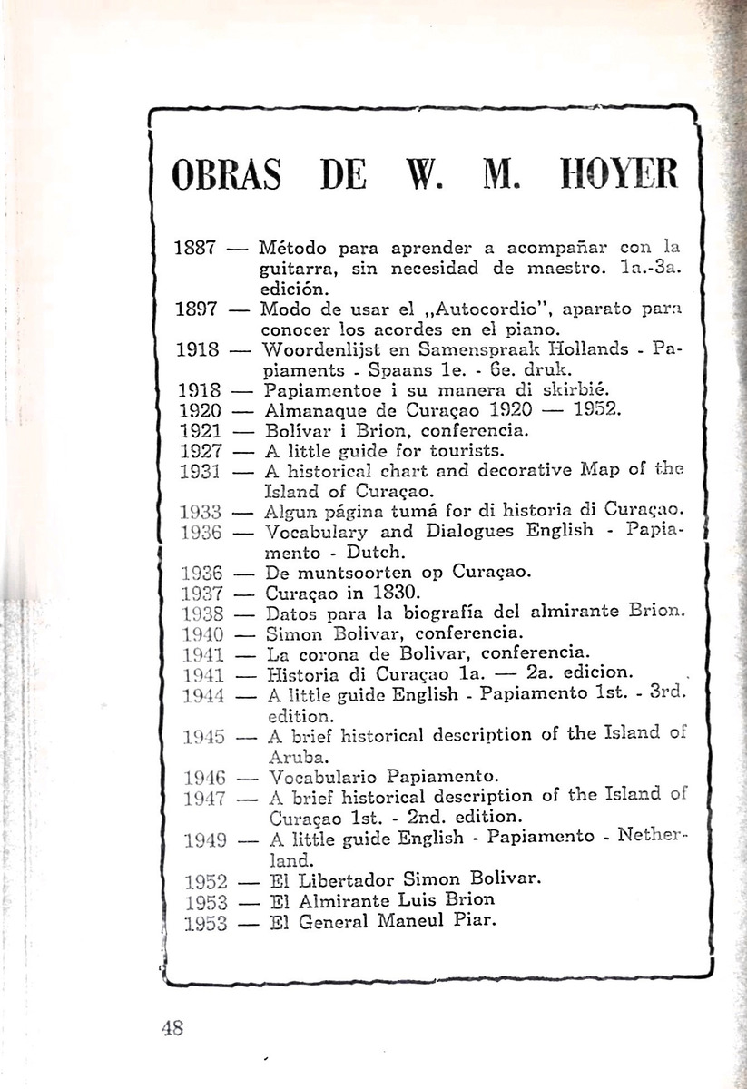 Almanaque de Curacao - 1954 - New Page