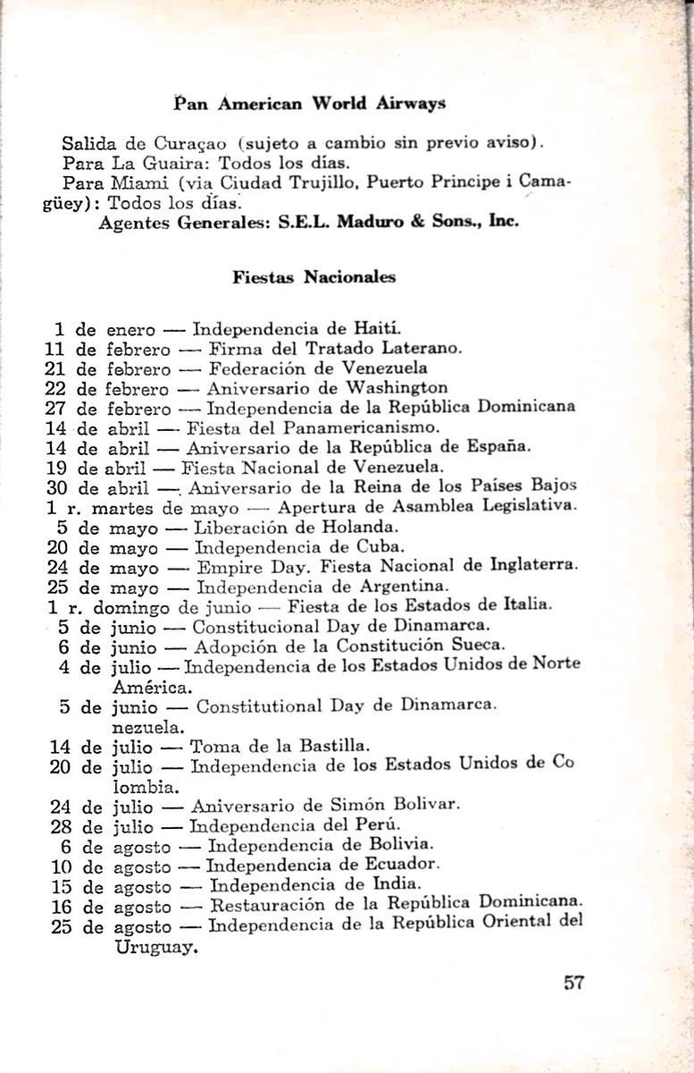 Almanaque de Curacao - 1954 - New Page