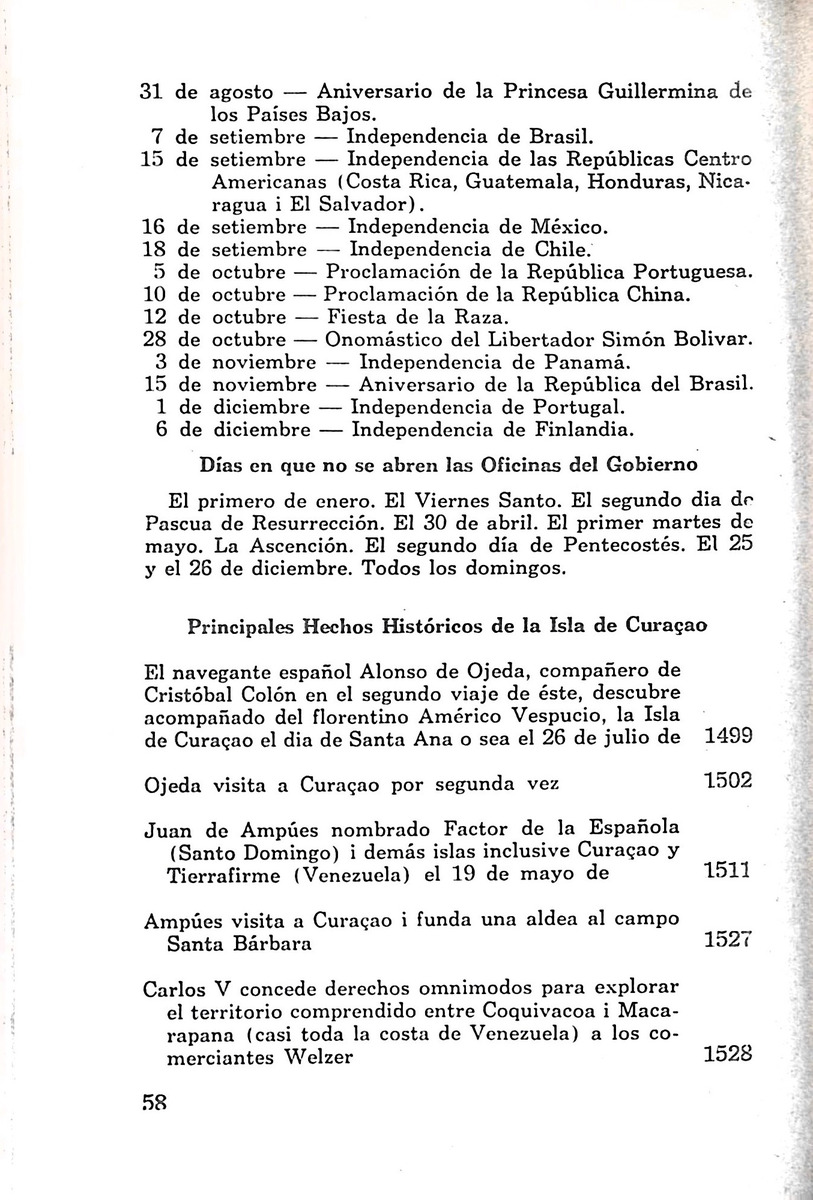 Almanaque de Curacao - 1954 - New Page
