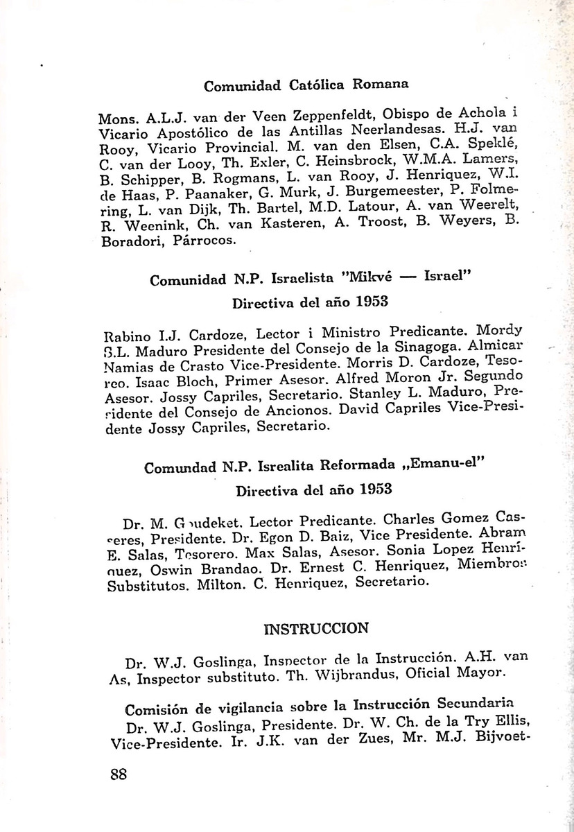 Almanaque de Curacao - 1954 - New Page