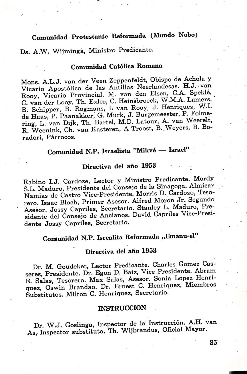 Almanaque de Curacao - 1955 - New Page