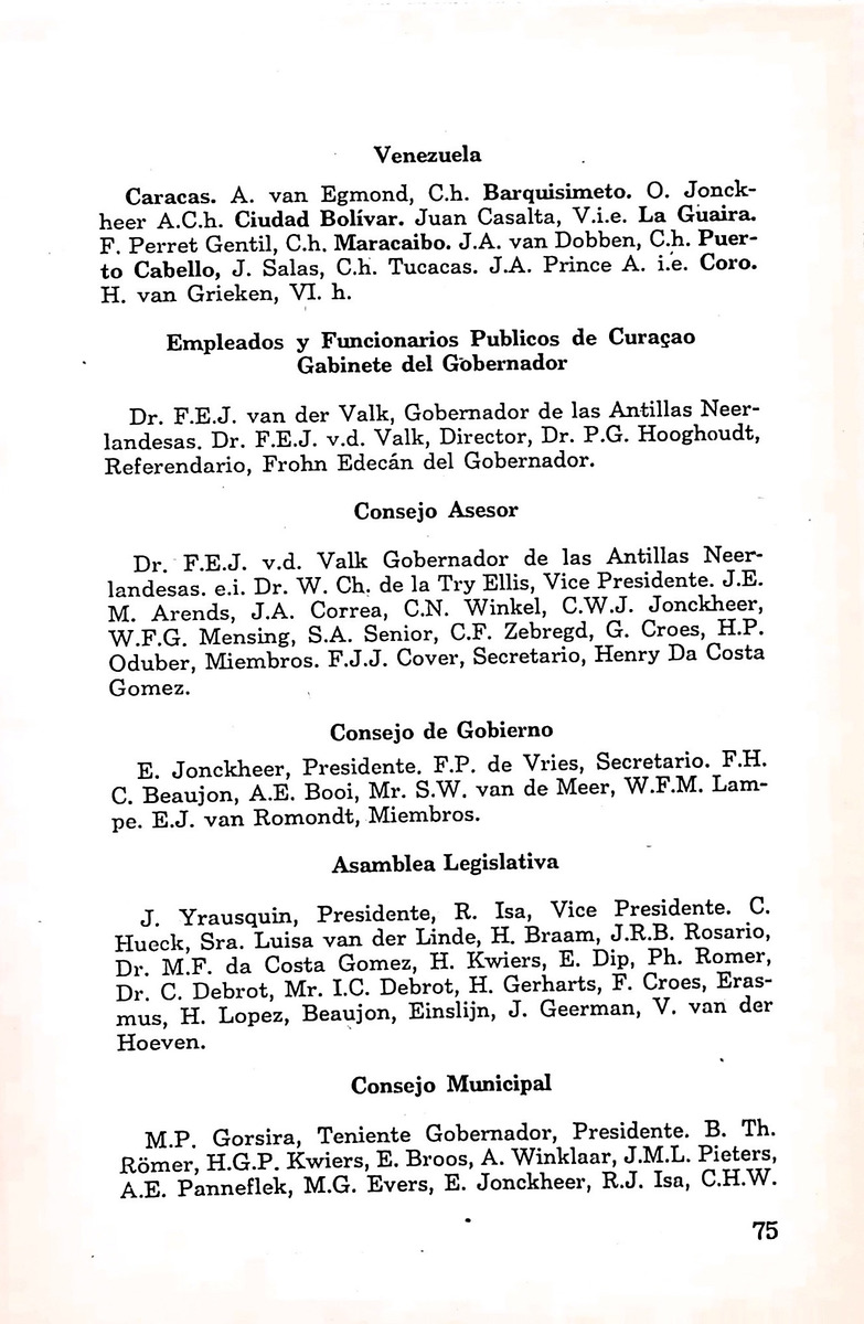 Almanaque de Curacao - 1957 - New Page