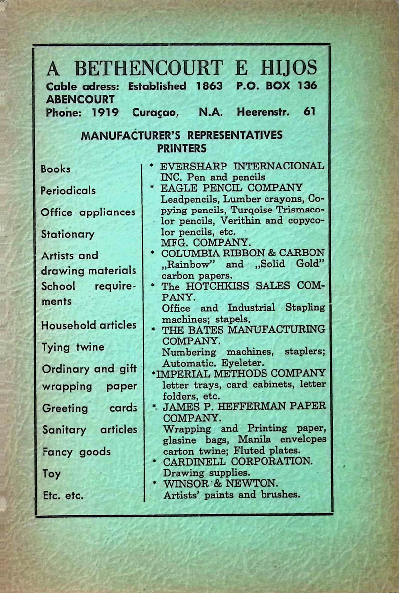 Almanaque de Curacao - 1957 - New Page