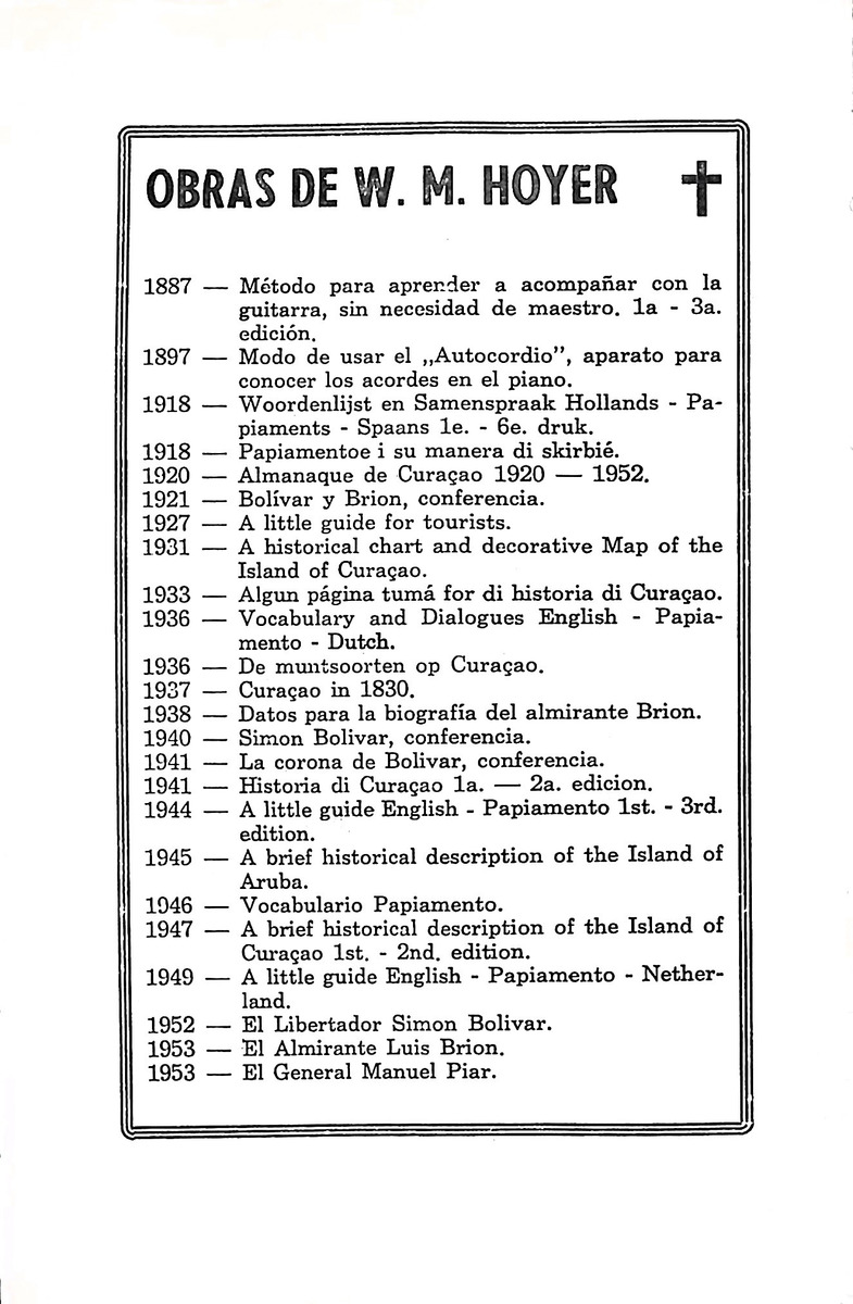 Almanaque de Curacao - 1961 - New Page