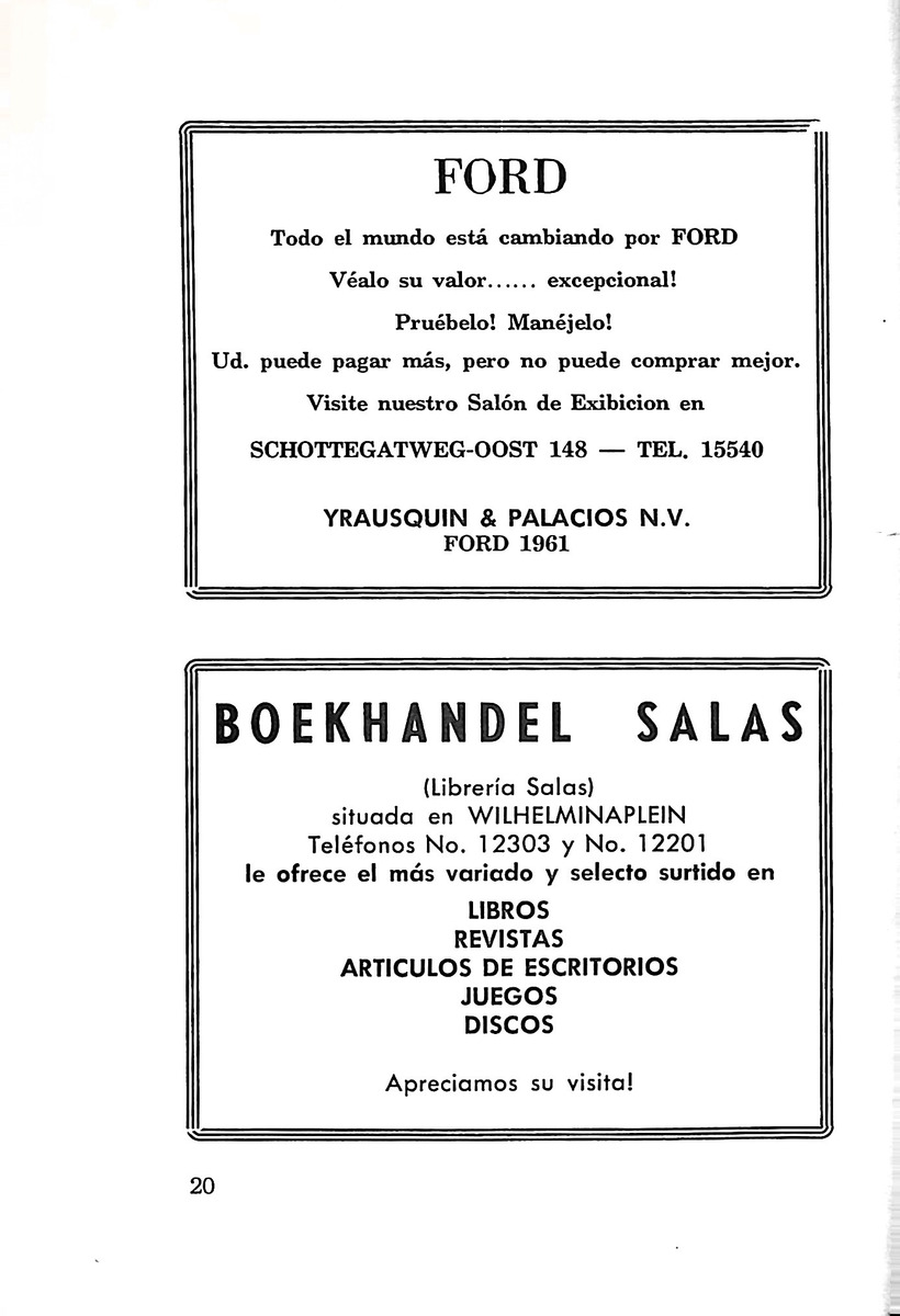 Almanaque de Curacao - 1961 - New Page