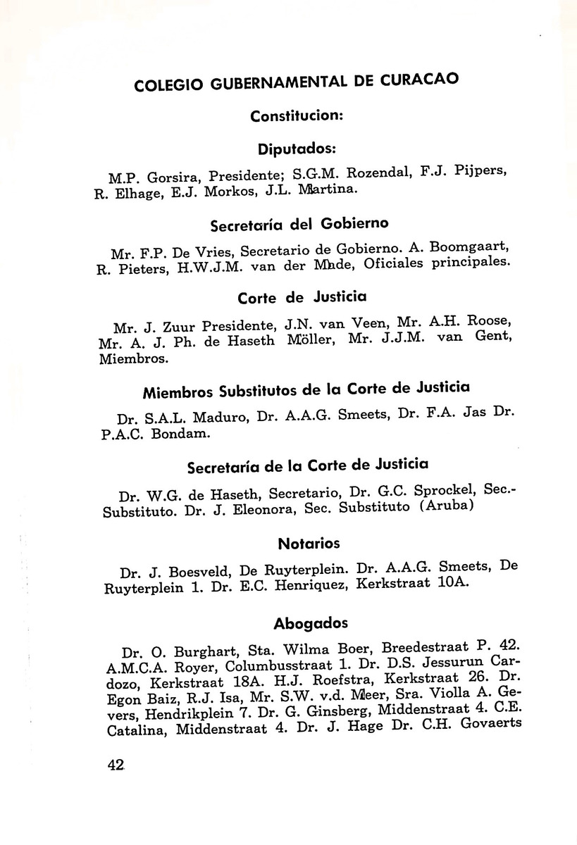 Almanaque de Curacao - 1961 - New Page