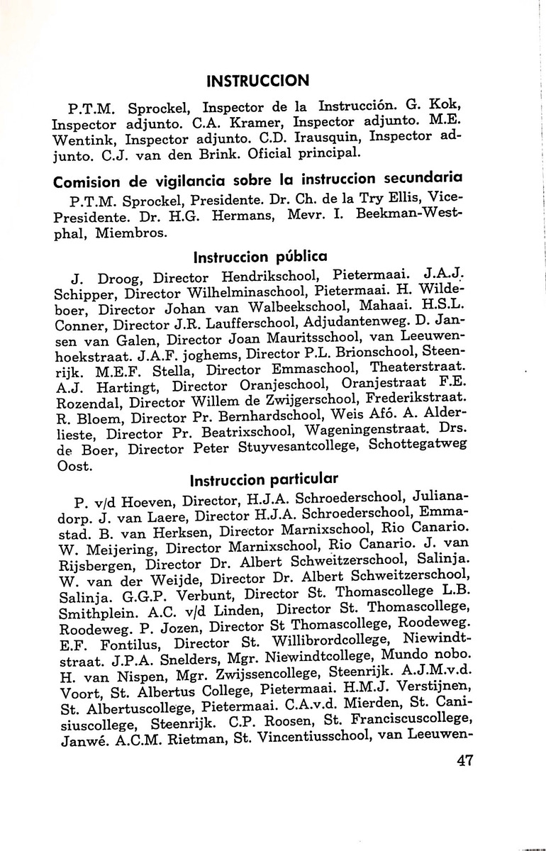 Almanaque de Curacao - 1961 - New Page