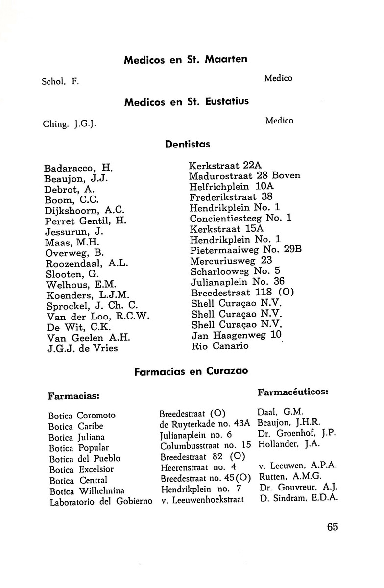 Almanaque de Curacao - 1961 - New Page