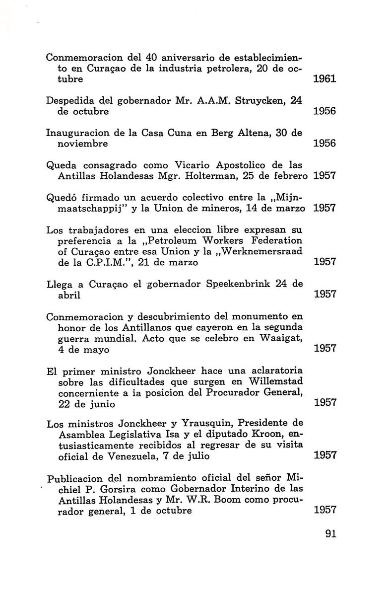 Almanaque de Curacao - 1961 - New Page