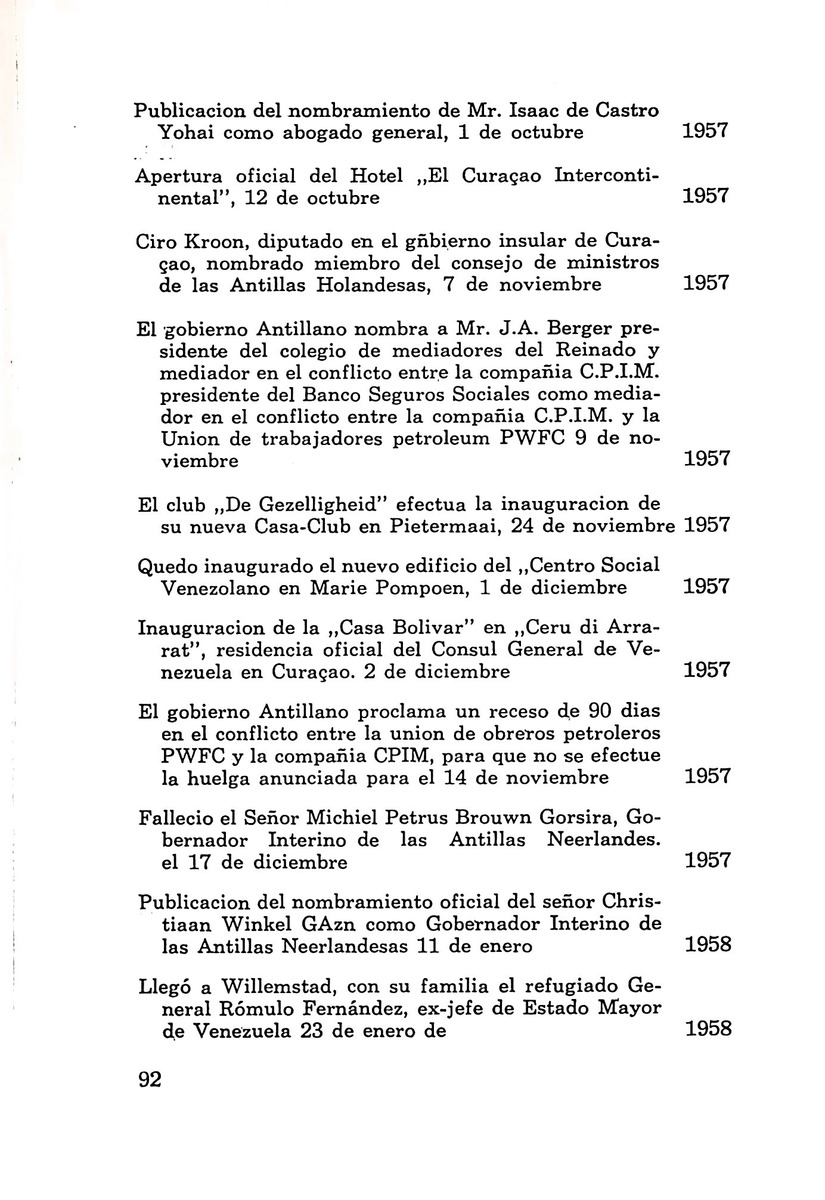 Almanaque de Curacao - 1961 - New Page