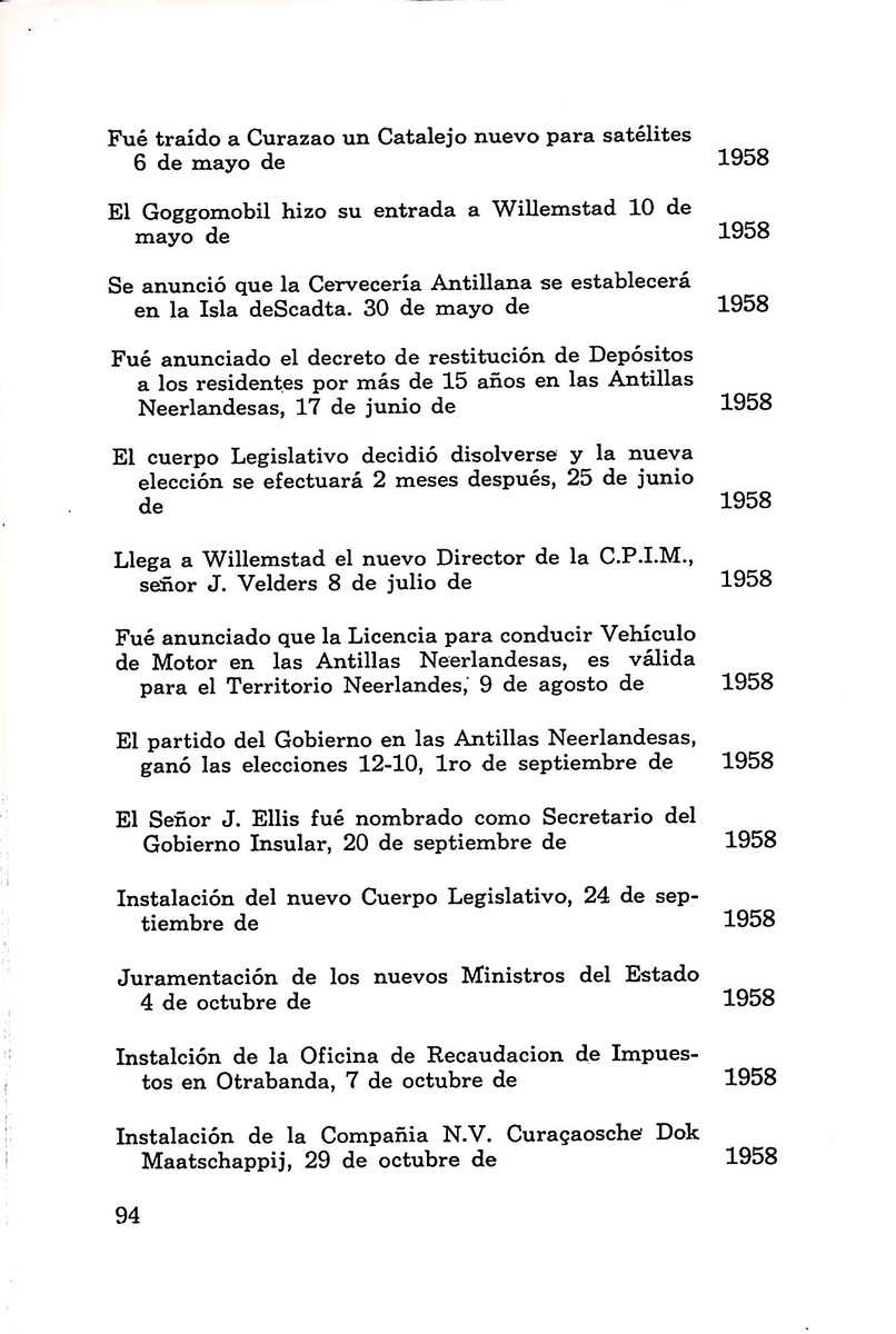 Almanaque de Curacao - 1961 - New Page