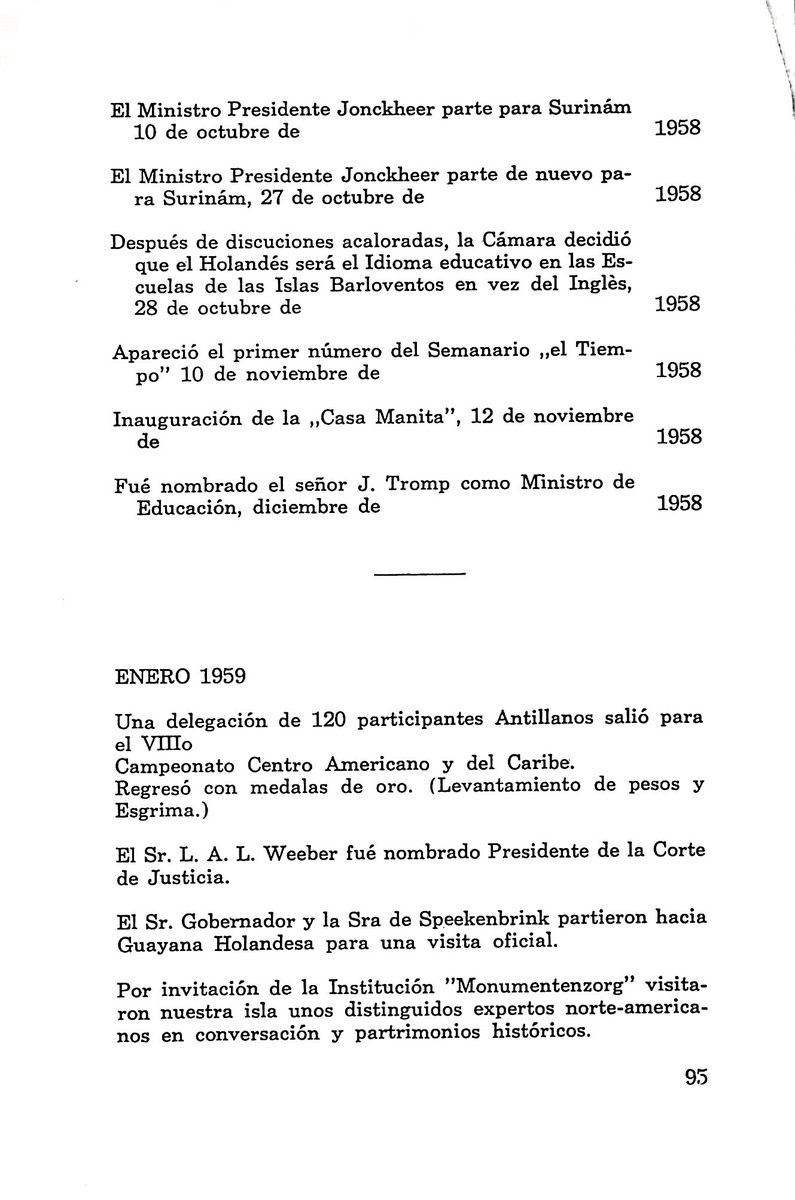 Almanaque de Curacao - 1961 - New Page