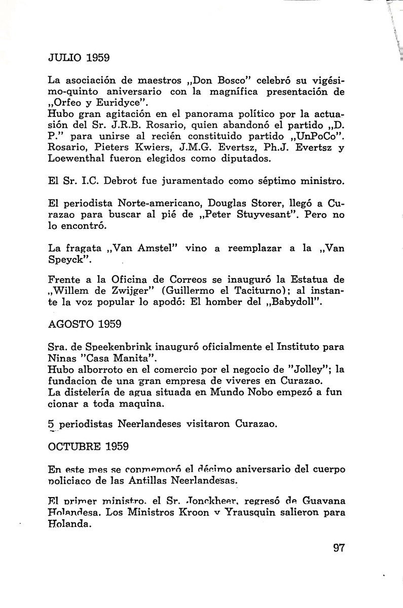 Almanaque de Curacao - 1961 - New Page