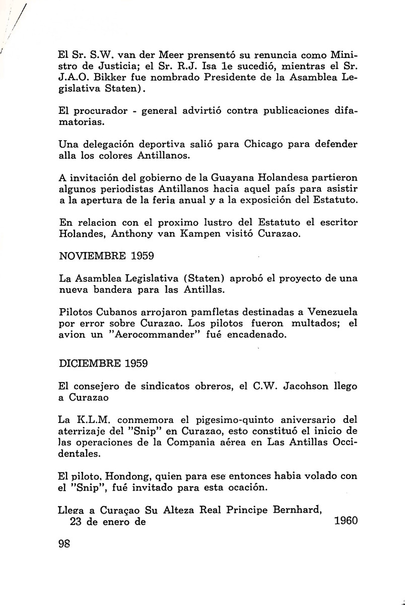 Almanaque de Curacao - 1961 - New Page