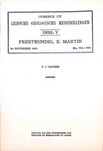 Leidsche Geologische Mededeelingen - deel V - Feestbundel K. Martin - Bonaire