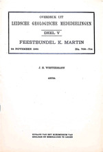 Leidsche Geologische Mededeelingen - deel V - Feestbundel K. Martin - Aruba