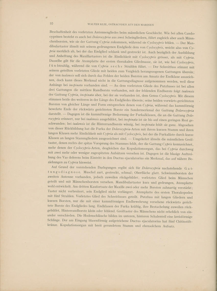 Ostracoden aus den marinen salinen von Bonaire, Curacao und Aruba - Capita Zoologica Vol VIII, part 4 (Zoologische Ergebnisse einer Reise nach Bonaire, Curacao und Aruba, nr 25) - New Page