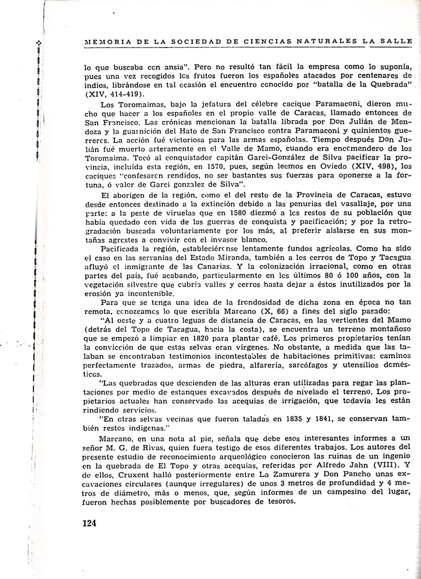 Memoria, Sociedad de Ciencias Naturales La Salle - 1946, Ano VI, Num. 16 - New Page