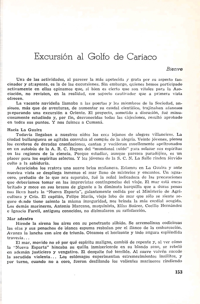 Memoria, Sociedad de Ciencias Naturales La Salle - 1946, Ano VI, Num. 16 - New Page