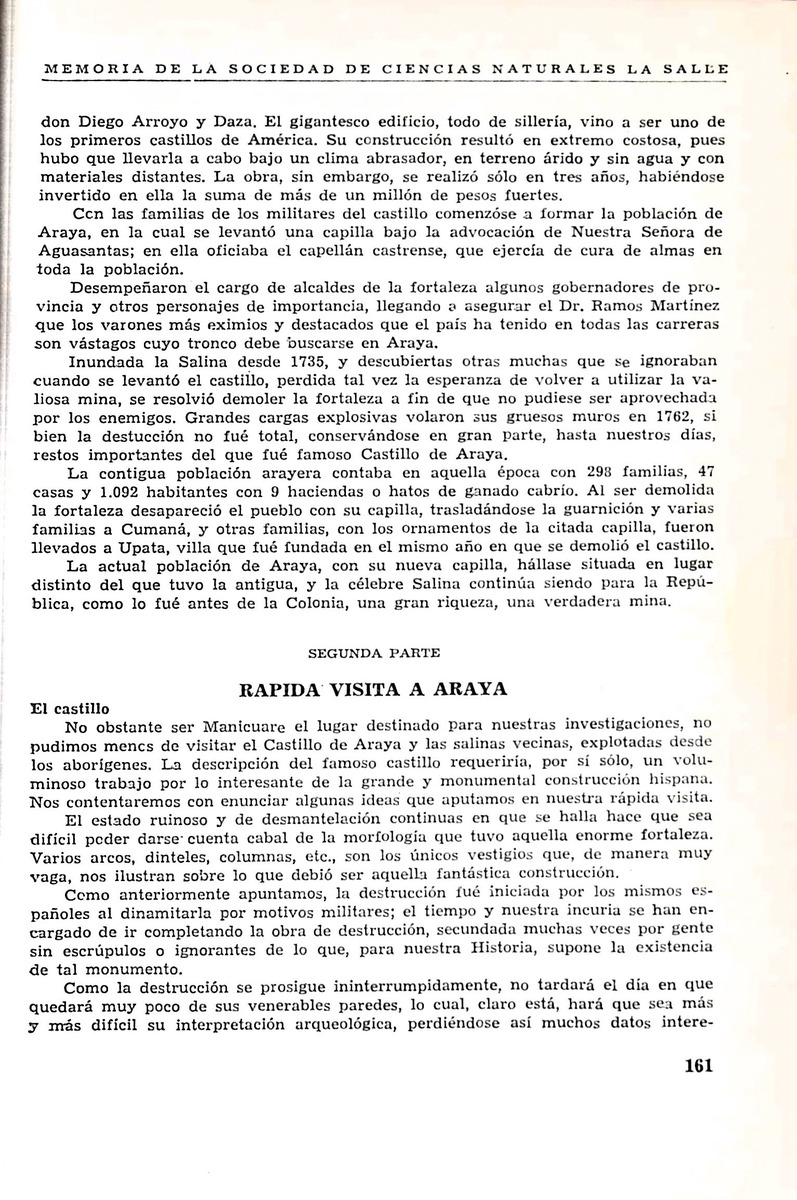 Memoria, Sociedad de Ciencias Naturales La Salle - 1946, Ano VI, Num. 16 - New Page