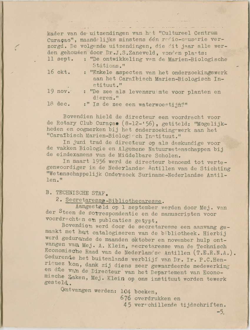 Carmabi Jaarverslag 1956 - New Page