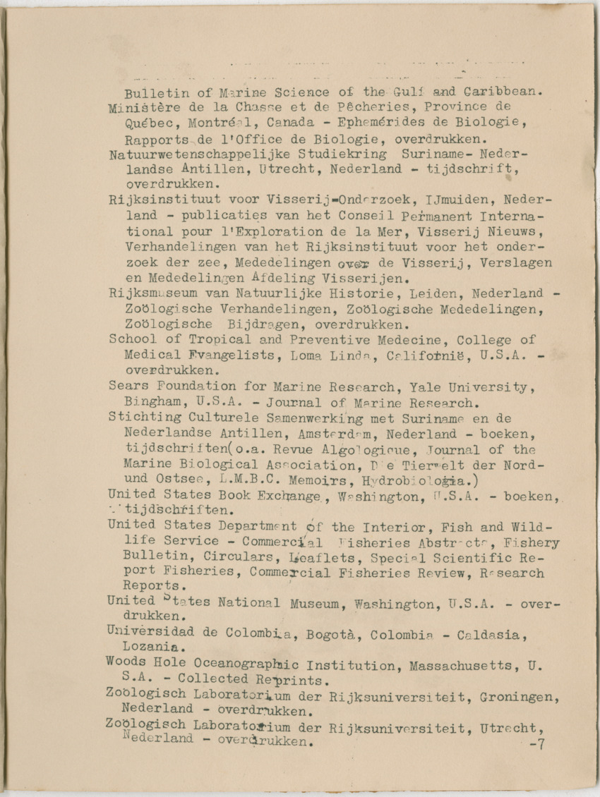 Carmabi Jaarverslag 1956 - New Page