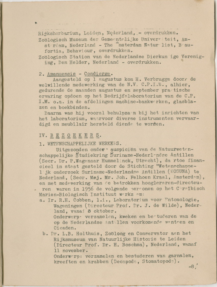 Carmabi Jaarverslag 1956 - New Page