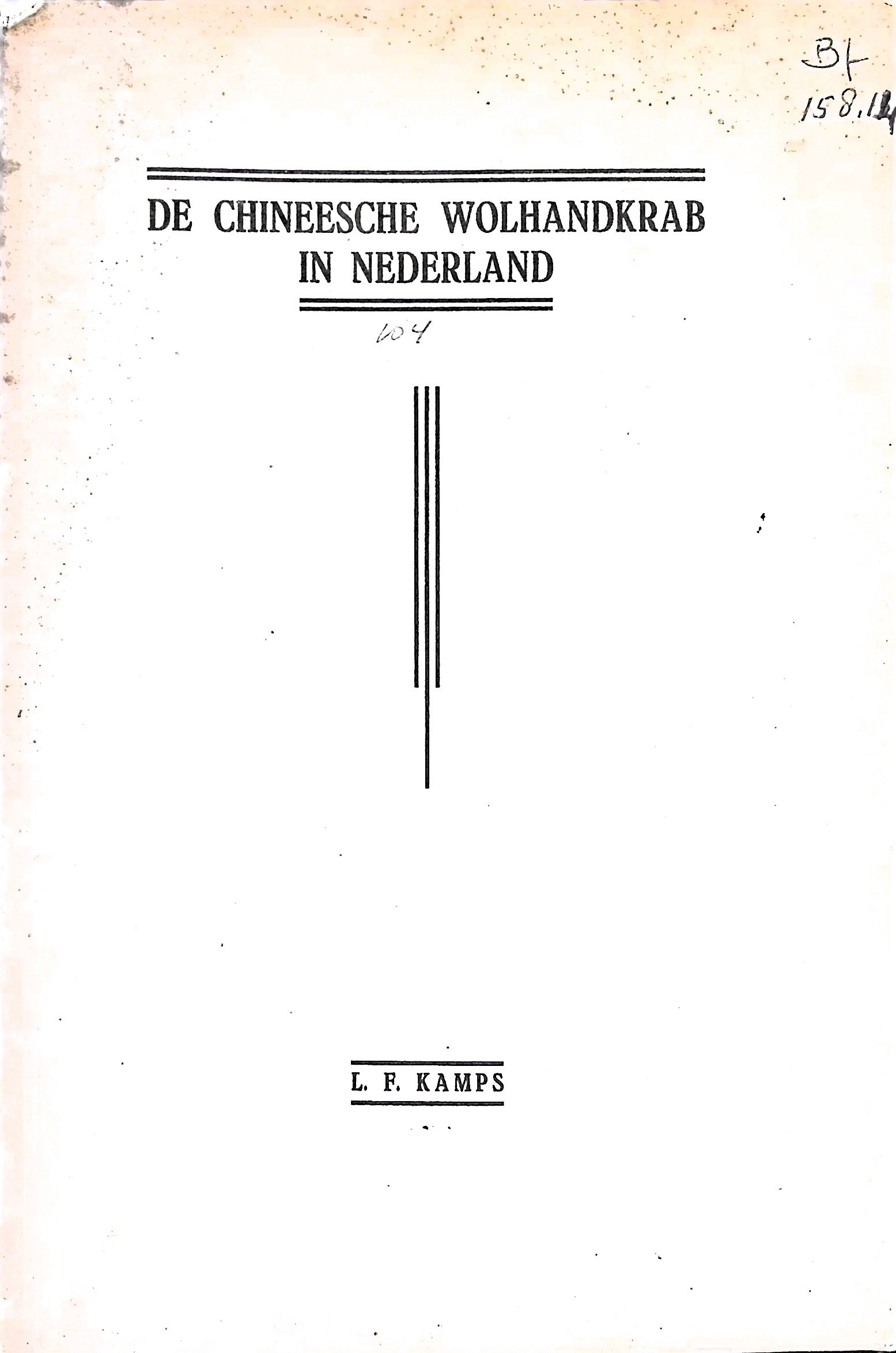 De Chineesche wolhandkrab in Nederland - image00001