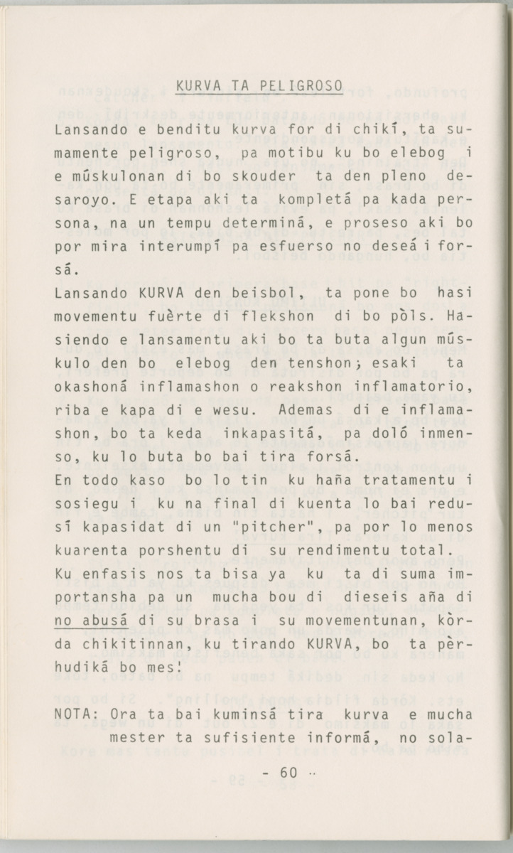 ABC di Beisbol pa hubentut - Page 62