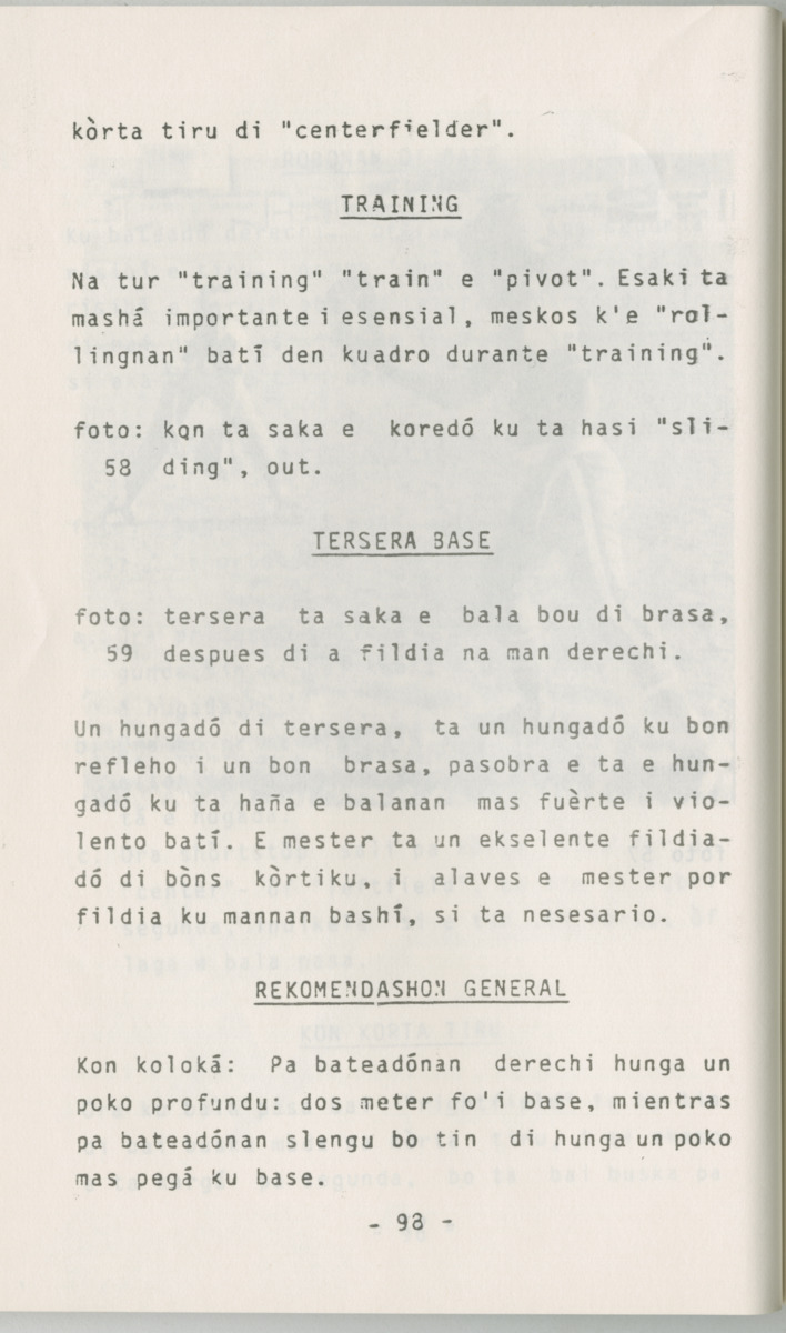ABC di Beisbol pa hubentut - Page 100
