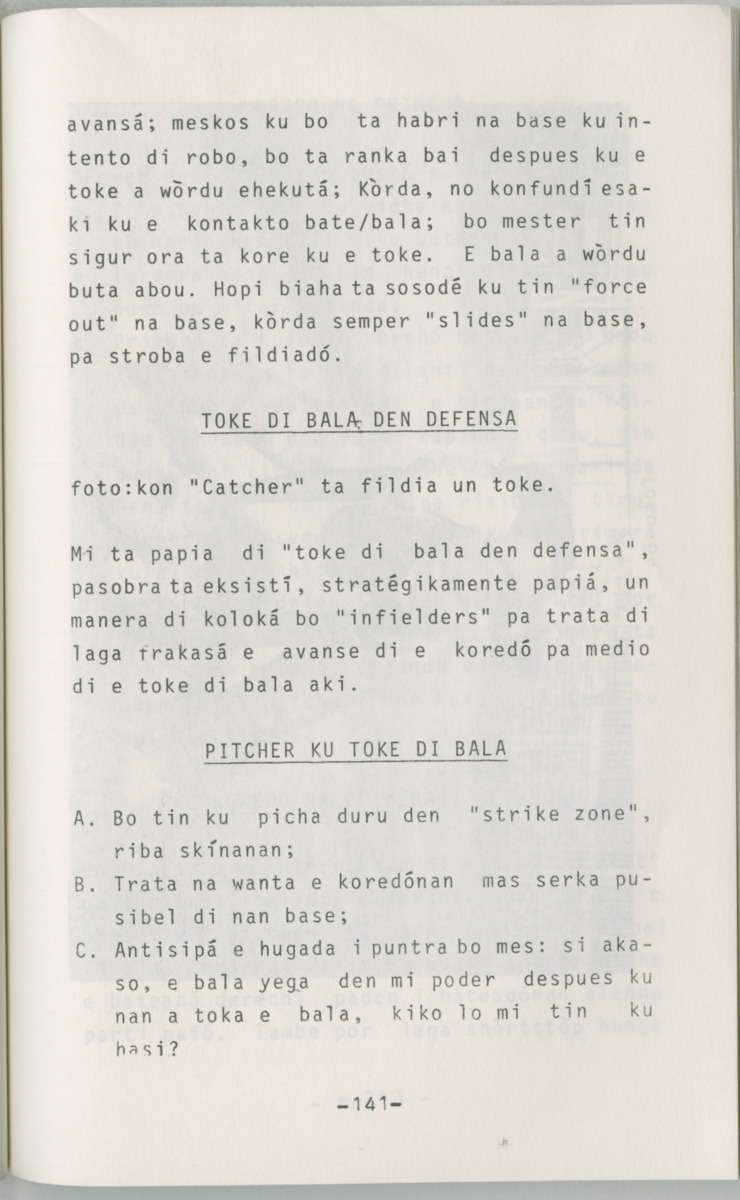 ABC di Beisbol pa hubentut - Page 143