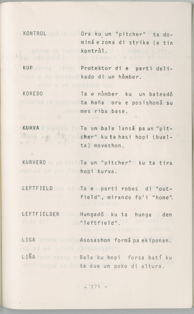 ABC di Beisbol pa hubentut - Page 173