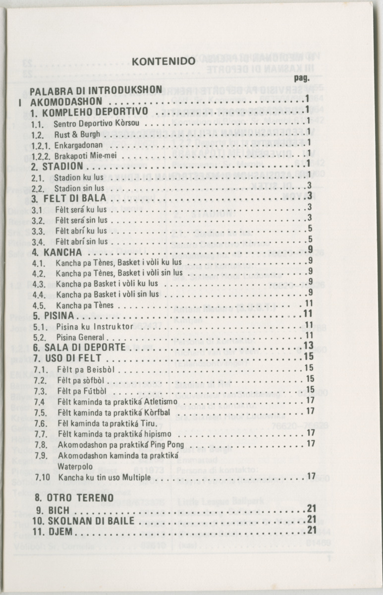 Guia di deporte 1986 : edukashon, fisiko i rekreashon - Page 5