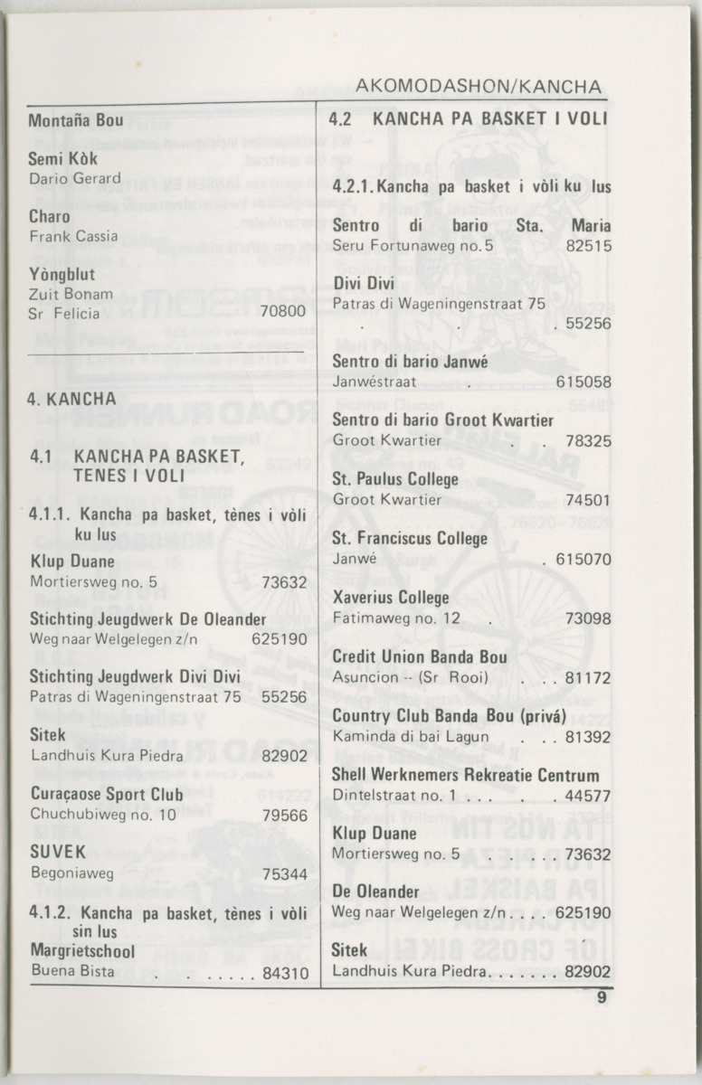 Guia di deporte 1986 : edukashon, fisiko i rekreashon - Page 15