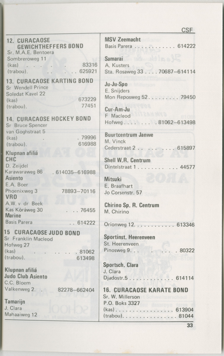 Guia di deporte 1986 : edukashon, fisiko i rekreashon - Page 39