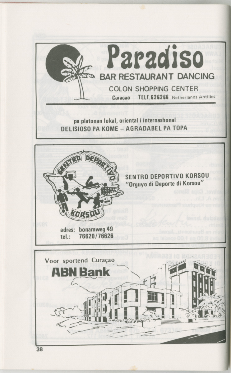 Guia di deporte 1986 : edukashon, fisiko i rekreashon - Page 44