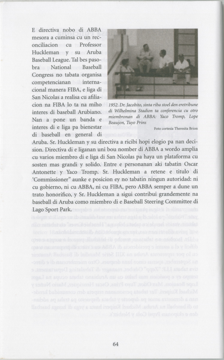 Historia di baseball di Aruba e prome añanan : di "Bomba" pa XIII Serie Mundial di Baseball Amateur - Page 66