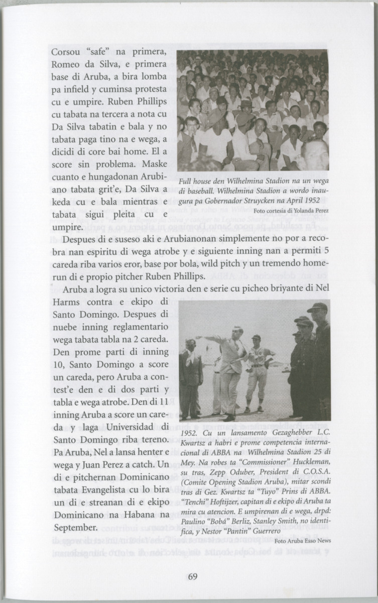 Historia di baseball di Aruba e prome añanan : di "Bomba" pa XIII Serie Mundial di Baseball Amateur - Page 71