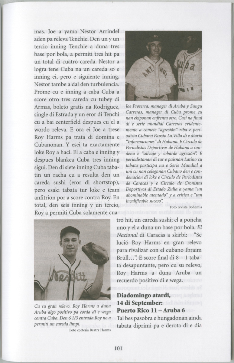 Historia di baseball di Aruba e prome añanan : di "Bomba" pa XIII Serie Mundial di Baseball Amateur - Page 103
