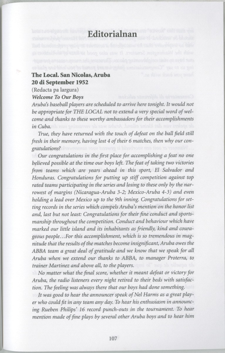 Historia di baseball di Aruba e prome añanan : di "Bomba" pa XIII Serie Mundial di Baseball Amateur - Page 109