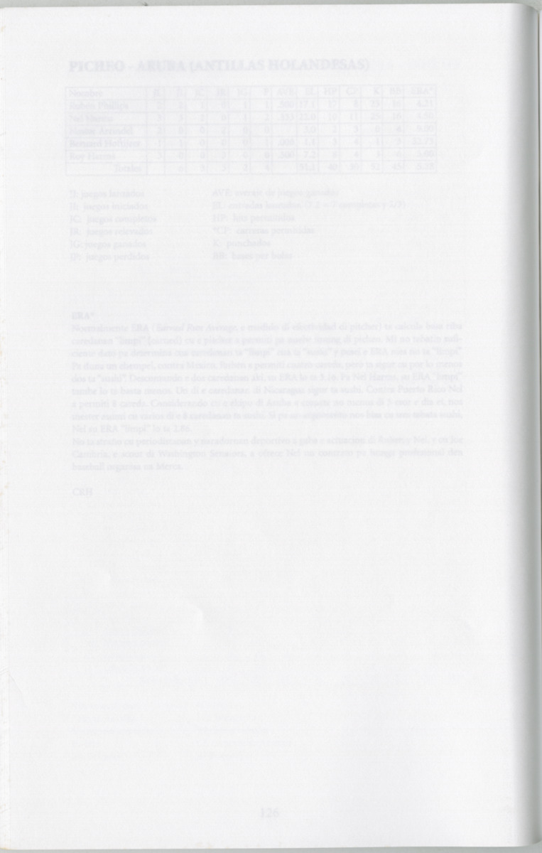 Historia di baseball di Aruba e prome añanan : di "Bomba" pa XIII Serie Mundial di Baseball Amateur - Page 129