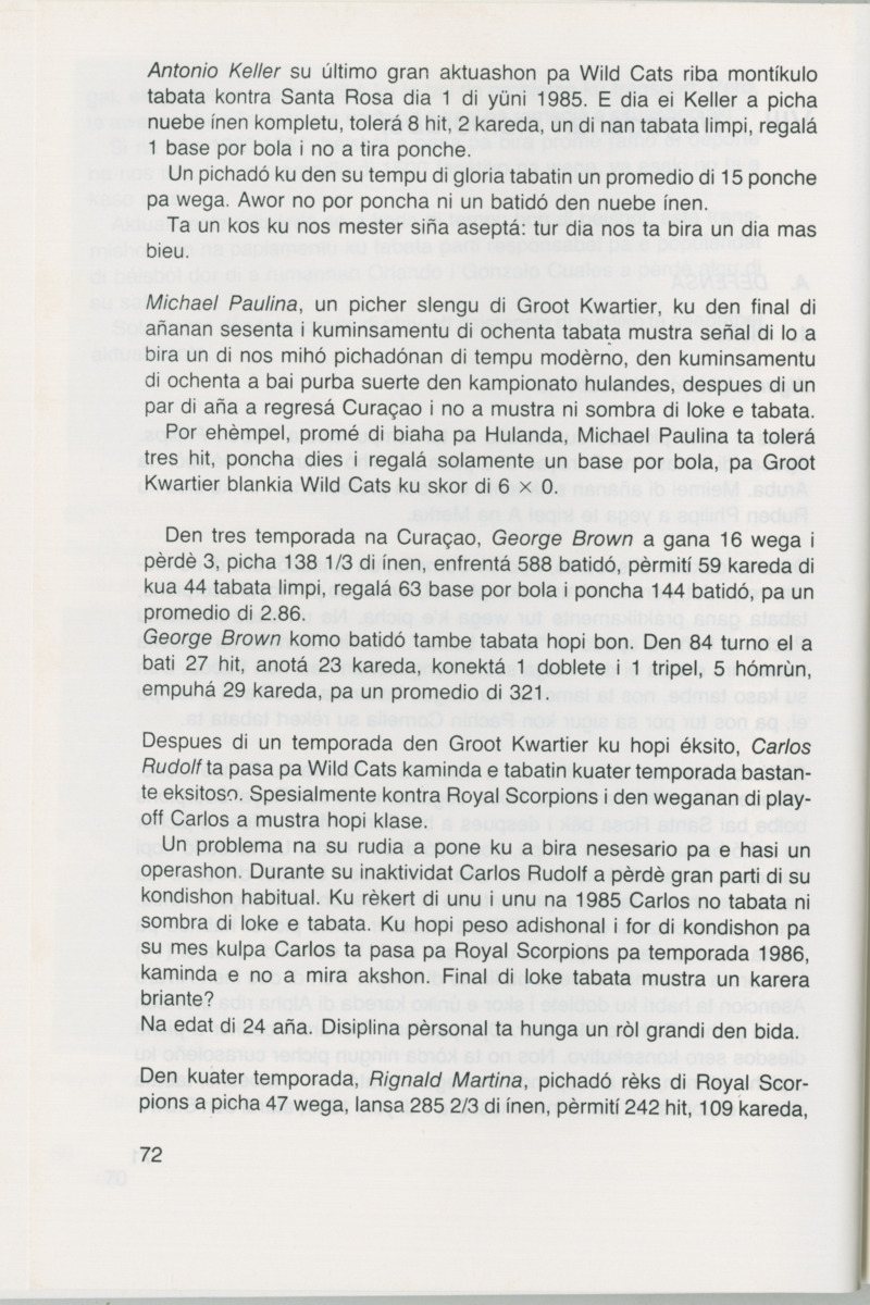 Hómrùn: béisbòl di Curaçao : di greis te Yankee Stadium - Page 74