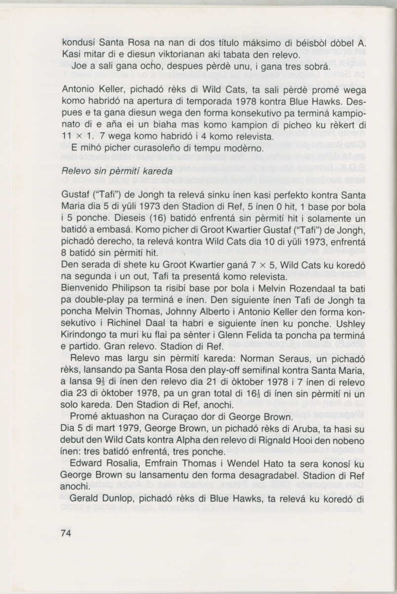 Hómrùn: béisbòl di Curaçao : di greis te Yankee Stadium - Page 76