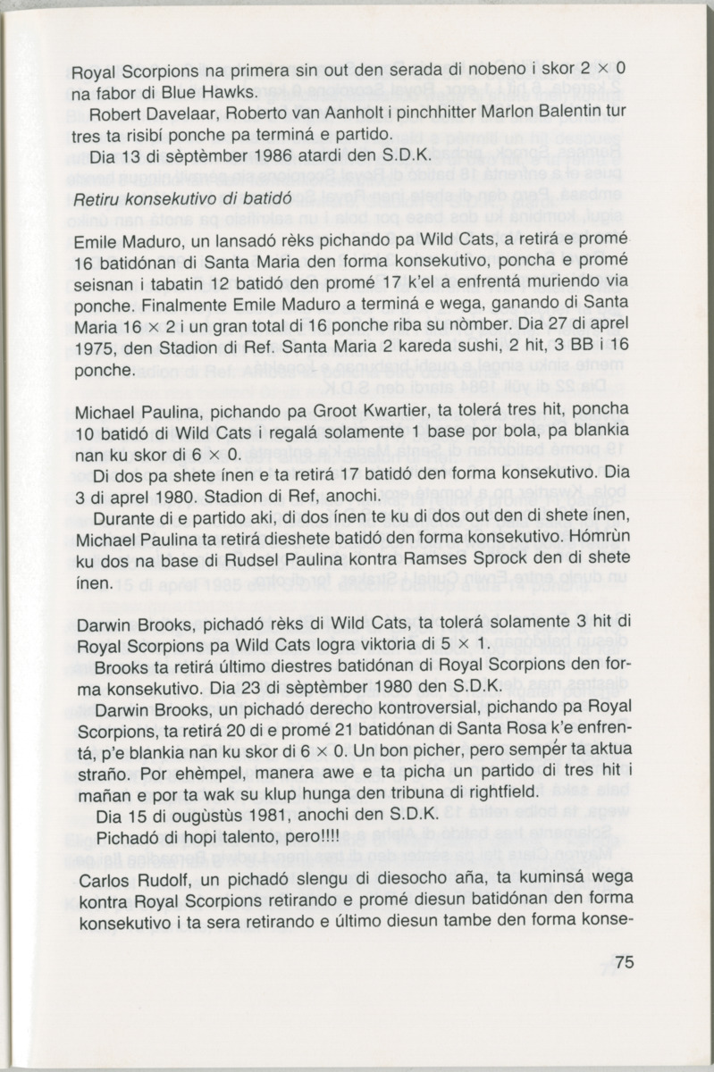Hómrùn: béisbòl di Curaçao : di greis te Yankee Stadium - Page 77
